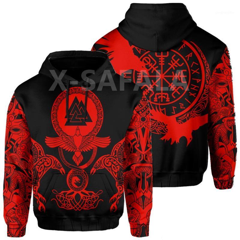 Men's Hoodies & Sweatshirts X-Safala Viking Fenrir Odin 3D All Printed Hoodie Man Women Harajuku Outwear Zipper Pullover Sweatshirt Casual J