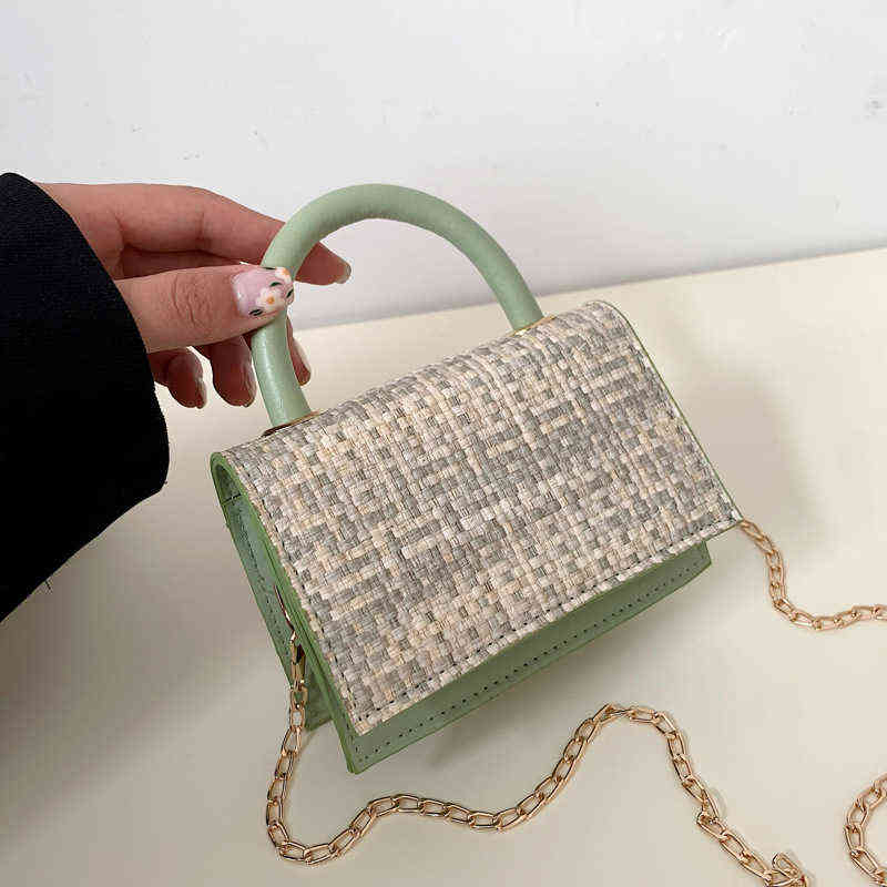 

Solid Color Korean Fashion Simple Summer Handbag Shoulder Bag New Women's Bag Woven Foreign Style Cross Bag 220614, Black