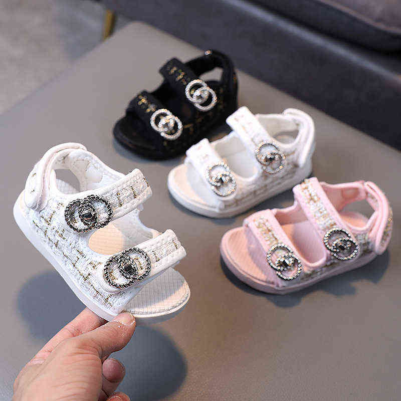 

Children's sandals 2022 summer new fashion sandals boys and girls comfortable soft-soled beach shoes G220512, Ivory