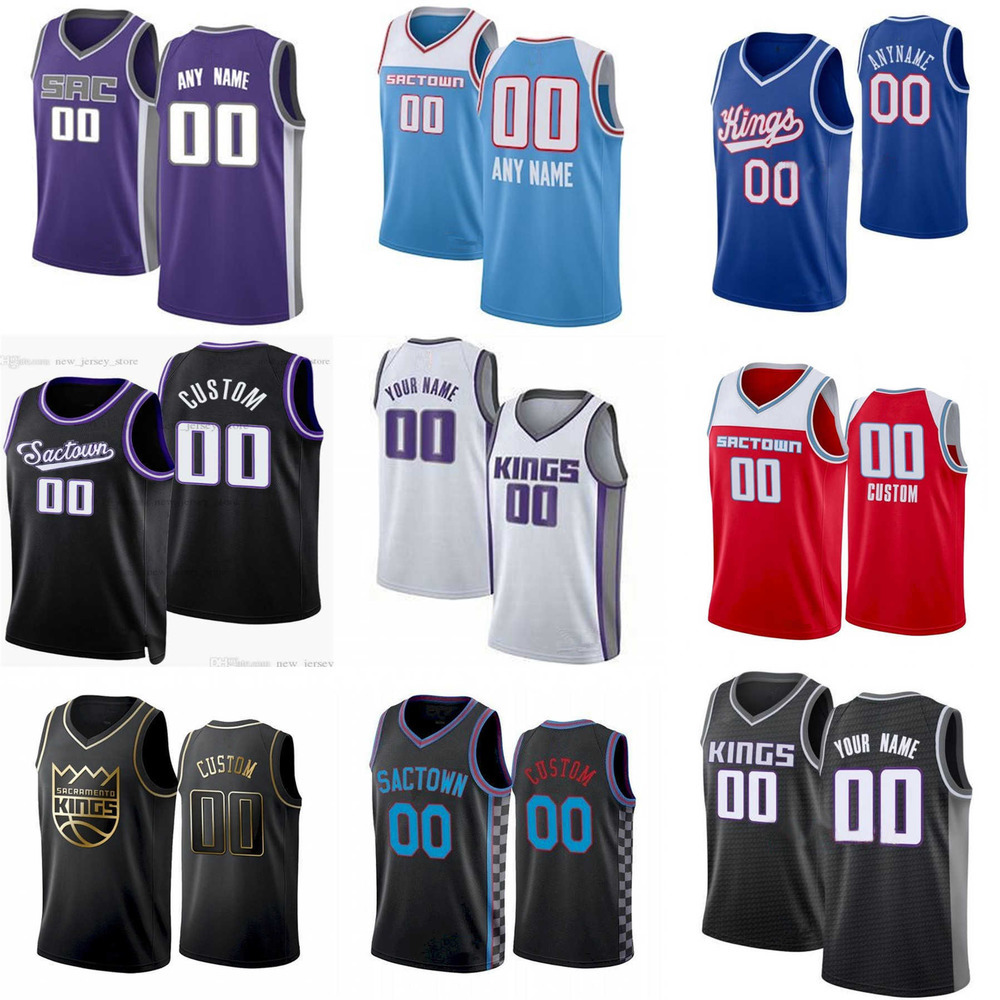

75th Men Women Youth Sacramento''Kings''15 Davion Mitchell 88 Neemias Queta 7 Chimezie Metu 41 Trey Lyles 26 Jeremy Lamb Basketball Jersey Custom, Color