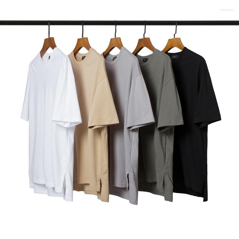 

Men' T-Shirts Summer Fashion Style Cotton Round Neck Solid Color Short Sleeve Hip Hop Male Casual Loose TeeMen' Mild22, Black