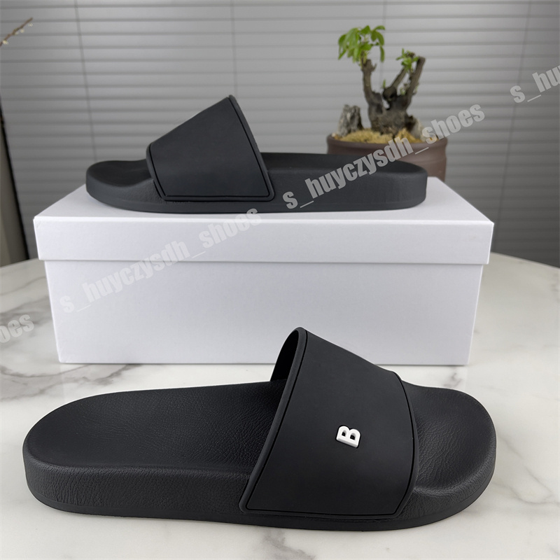 

Top Quality Mens Womens Summer Rubber Slippers Sandals Beach Slide Fashion Scuffs Three-dimensional font Indoor Shoes