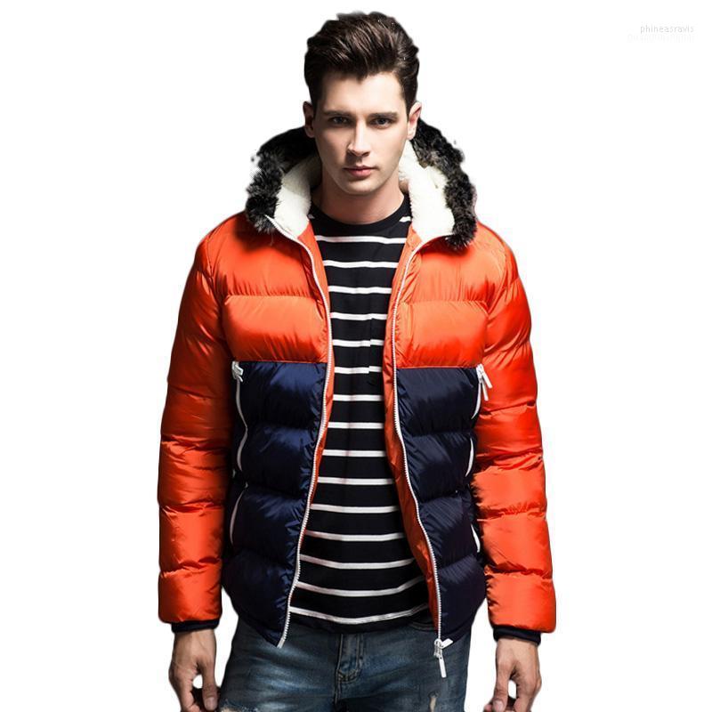 

Winter Warm Men Cotton Parka Hoodies Windbreaker Jackets Thicken Jacket Casual Coat Plus Size M-3XL Phin22, Ivory