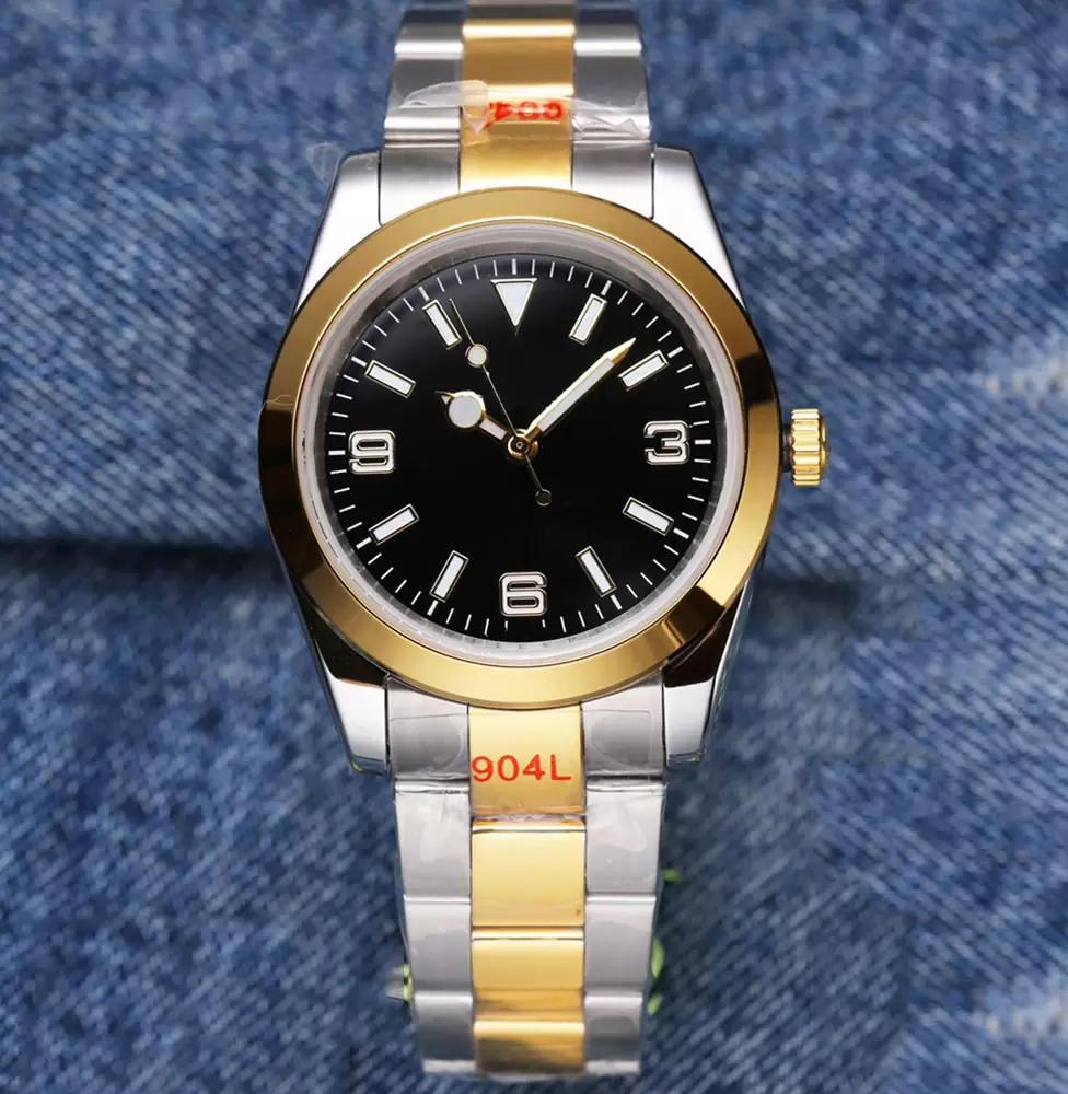 

Male Automatic Mechanical Wristwatches 36mm AAA+ Quality Stainless Steel Waterproof Luminous Dial Mens Watch, Make waterproof 50m