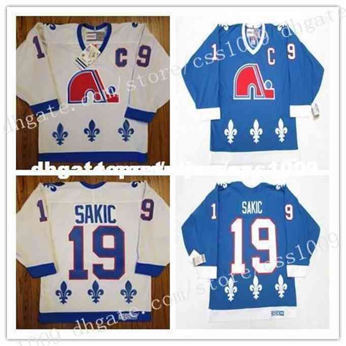 

Cheap Custom Joe Sakic Quebec Nordiques Blue White Vintage Ccm Hockey Jersey Mens Personalized Stitching Jerseys