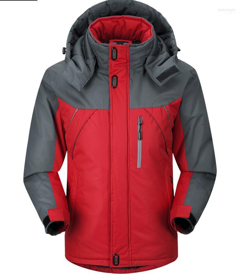 

Men's Down & Parkas Rain Jacket Men Waterproof Thermal Hiking Jackets Outdoor Sports Camping Coat Climbing Trekking Windbreaker Travel Kare2, Black