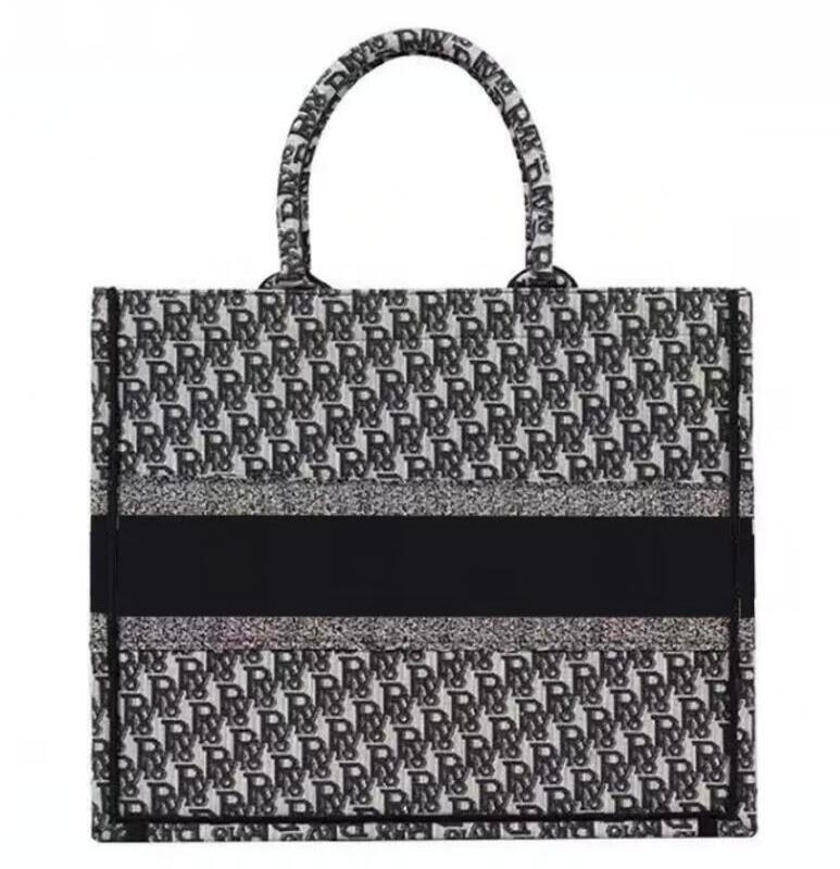 

3 Size 41.5cm 35.5cm 26.5 cm Designer Totes Women Bag Canvas Screen Print embroidery Tote Handbags Shoulder Bags lady Cowboy Purse hobo, 2#