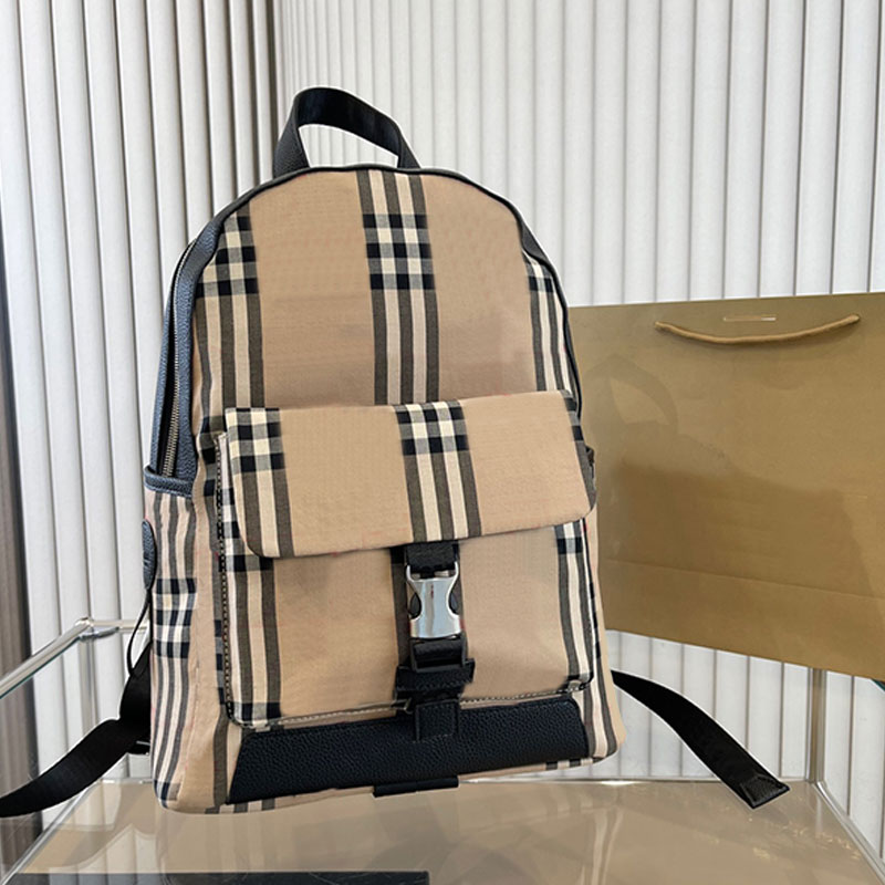 

Backpack Crossbody Luggage Tote Bag Duffle Travel Bags Women Handbag Fashion Plaid Pattern Large Capacity Back Pack Zipper