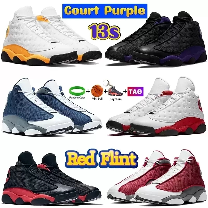 

Men Jumpman 13 13S Basketball Shoes Mens High Flint Bred Island lucky Green Red Dirty Hyper Royal Starfish He Got Game OG Black Cat Court Purple Grey Toe Sneakers, 31