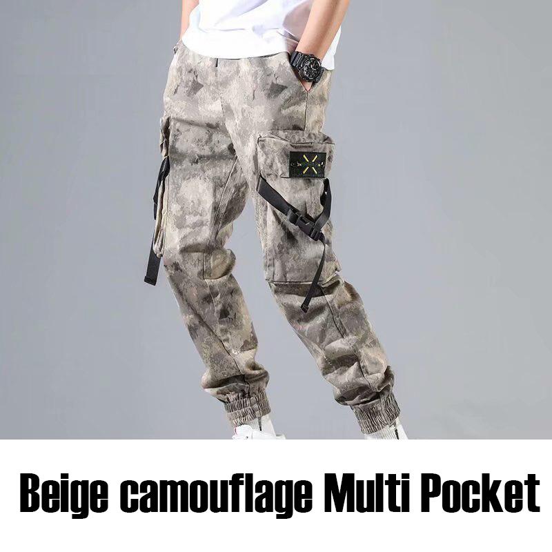 

Men' Pants Men Clothing Casual Army Military Quick Drying Cropped Trouser Elastic Waist Joggers Sports Fitness Gym Camouflage PantsMen, Picture color