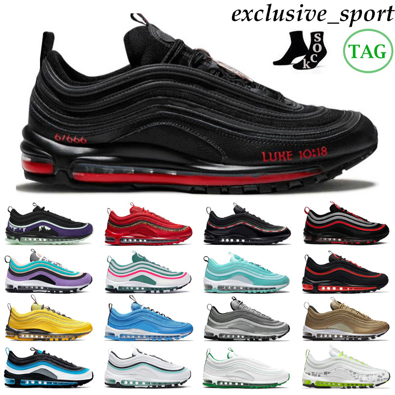 

cheaper running shoes men women Triple White Black MSCHF x INRI Jesus Satan Bred mens trainers sneakers, #14