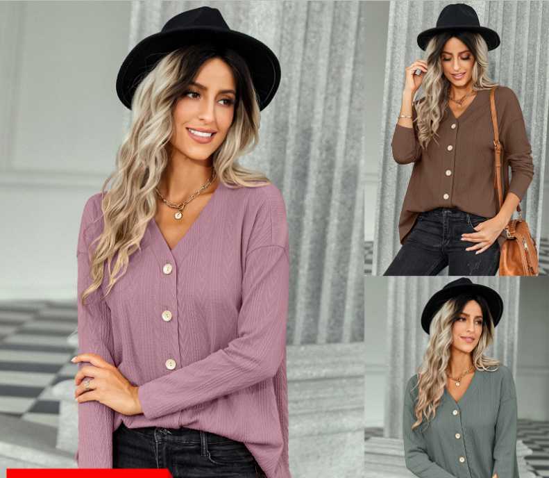 

Women' Knits & Tees Women' Early Fall Solid V-neck All-match Knit Cardigan CoatWomen, Green