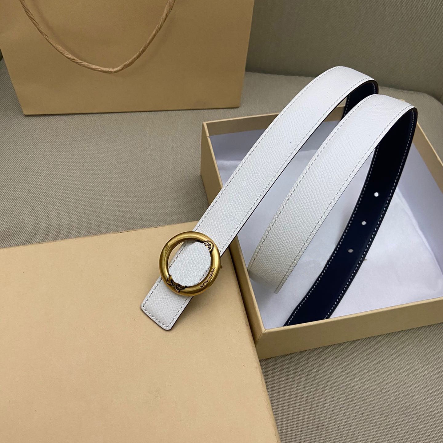 

Top quality cowhide belts for women designer white pink luxury belt, Customize