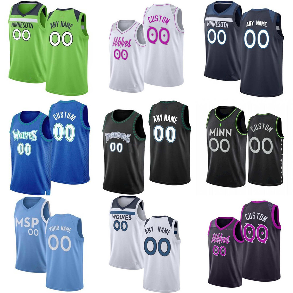 

75th Custom Minnesota''Timberwolves''Men Women Youth Karl-Anthony 32 Towns 1 Anthony Edwards 0 D'Angelo Russell 5 Malik Beasley Basketball Jerseys, Color
