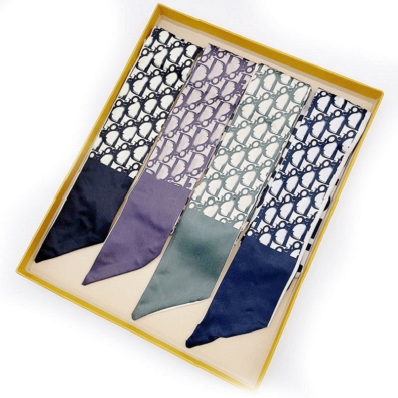 

Luxury Designer Women Silk Scarf Fashion Letter Headband Small Scarfs Variable Headscarf Activity Gift