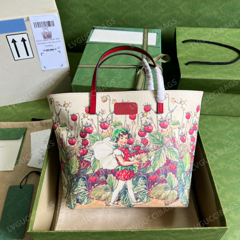 

Luxury designer fashion bag trend 2022 New Strawberry shopping bag, Camel