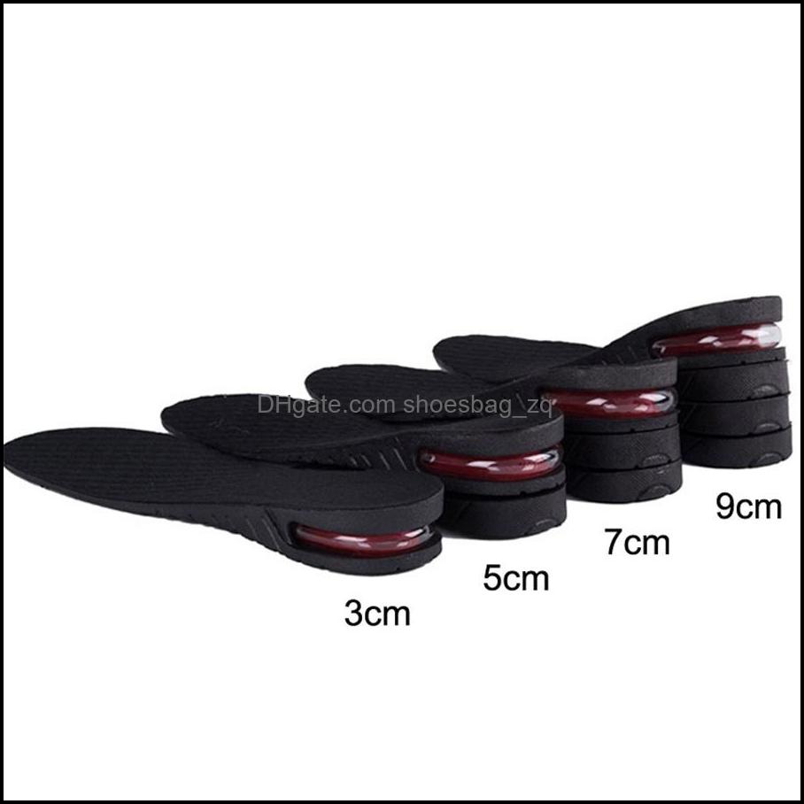 

Shoe Parts Accessories Shoes 3-9Cm Height Increase Insole Cushion Lift Adjustable Cut Heel Insert Taller Women Men Unisex Quality Foot Pad