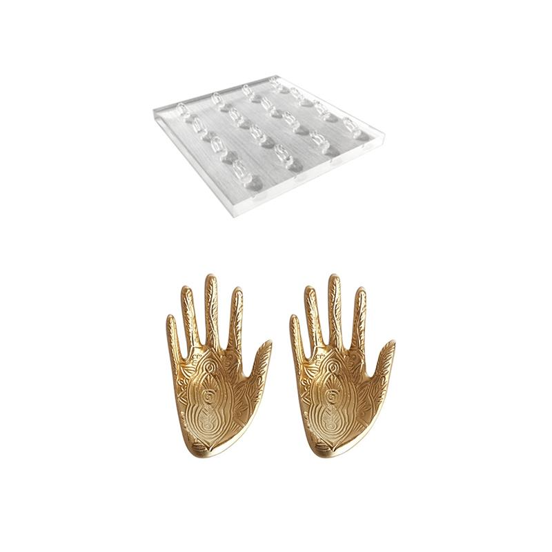 

Jewelry Pouches Bags 1x Square Acrylic Ring Holder Display Tray Clips Stands & 2Pcs Hand Model Rack Hanging RackJewelry