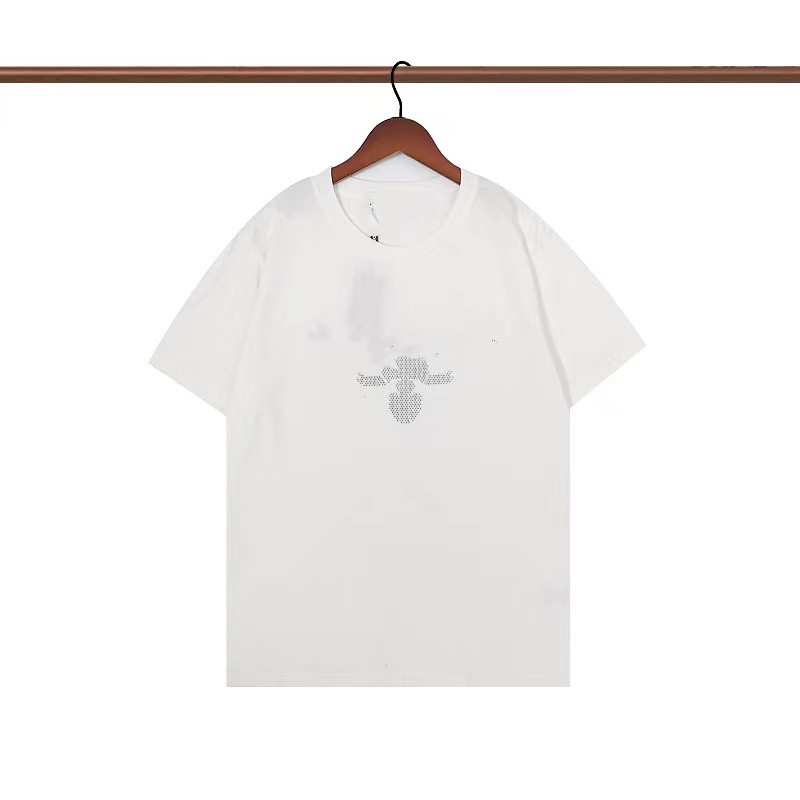

Summer Brand Mens T Shirt Fashion Men Women Designers Clothing High Quality Short sleeve casual loose Couple Tee6, Beige
