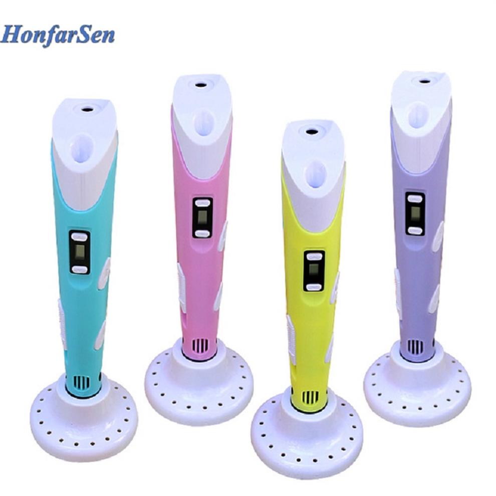 

Second Generation 3D Printer Pen DIY Without ABS/PLA Filament Packs Arts 3D Pen Drawing Creative Gift For Kids Design Painting USB215L