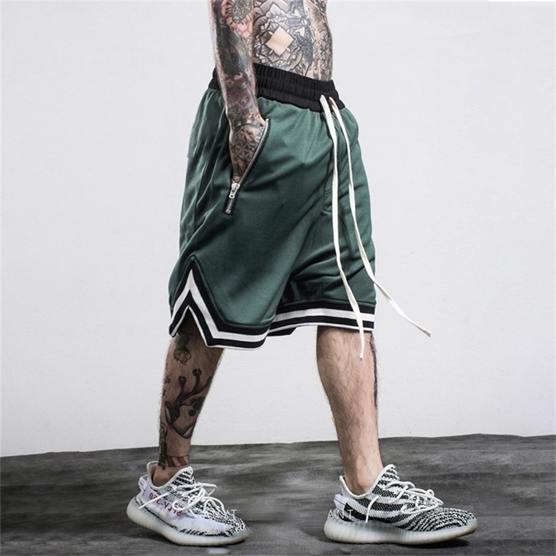 

Men's Casual Shorts Hip Hop Streetwear Male Gyms Fitness Short Pants Joggers Sportswear Bottoms Bodybuilding Men Homme 220418, Yellow