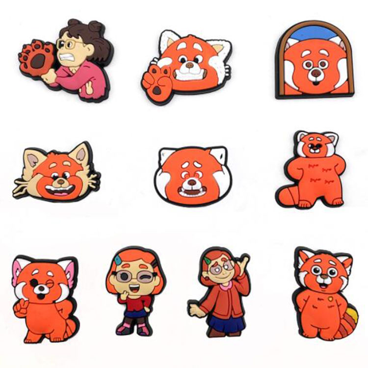 

cute animal croc shoe charms pvc soft rubber garden shoe accessories clog bracelet wristband part decoration gift