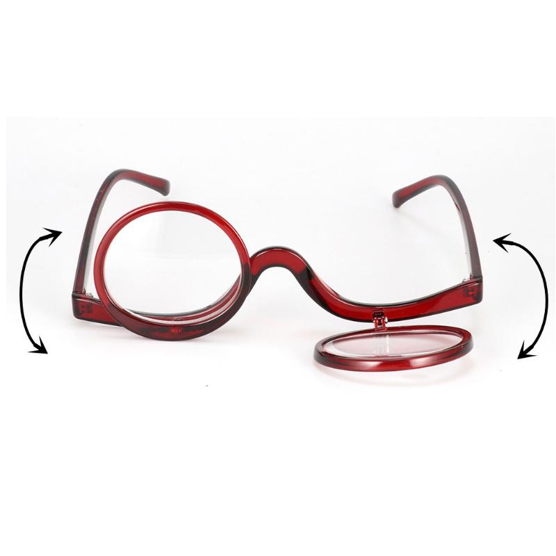 

Sunglasses Large Frame Flip Reading Glasses Women Ultralight Fashion Lady Makeup Portable Presbyopic EyewearSunglasses