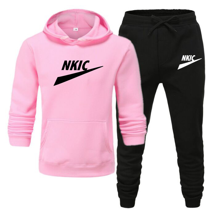 

Mens Tracksuit Set Two Piece Men Sports Wear Fashion Brand Jogging Suit 2022 Autumn Winter letter printing Man Outfits Gym CLothes, Black