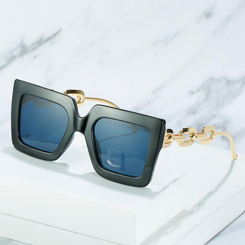 

Sunglasses 2022 Vintage Square Women Designer Retro Big Frame Sun Glasses For Ladies Fashion Oversized Sunglass