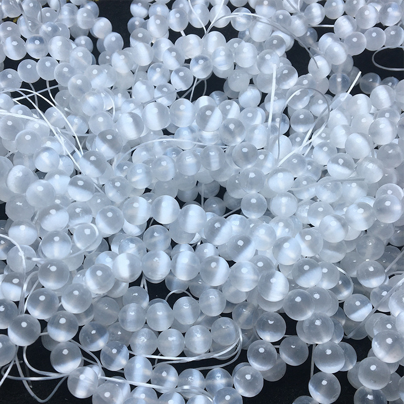 

Wholesale Selenite Bracelet Beaded Bracelet Selenite Crystal Stone Reiki Healing Crystal Healing Stretch Bracelet