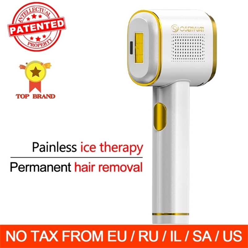 

Osenyuan T023C Permanent Hair Removal The World First Intelligent Skin Detection Laser Epilator Ice Painless Electric Depilador 220323