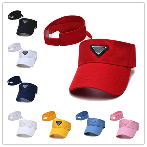 

Wholesale fashion brand snapback designer golf sun visor sunvisor party hats baseball cap sports sunscreen hat Tennis Beach elastic empty top caps