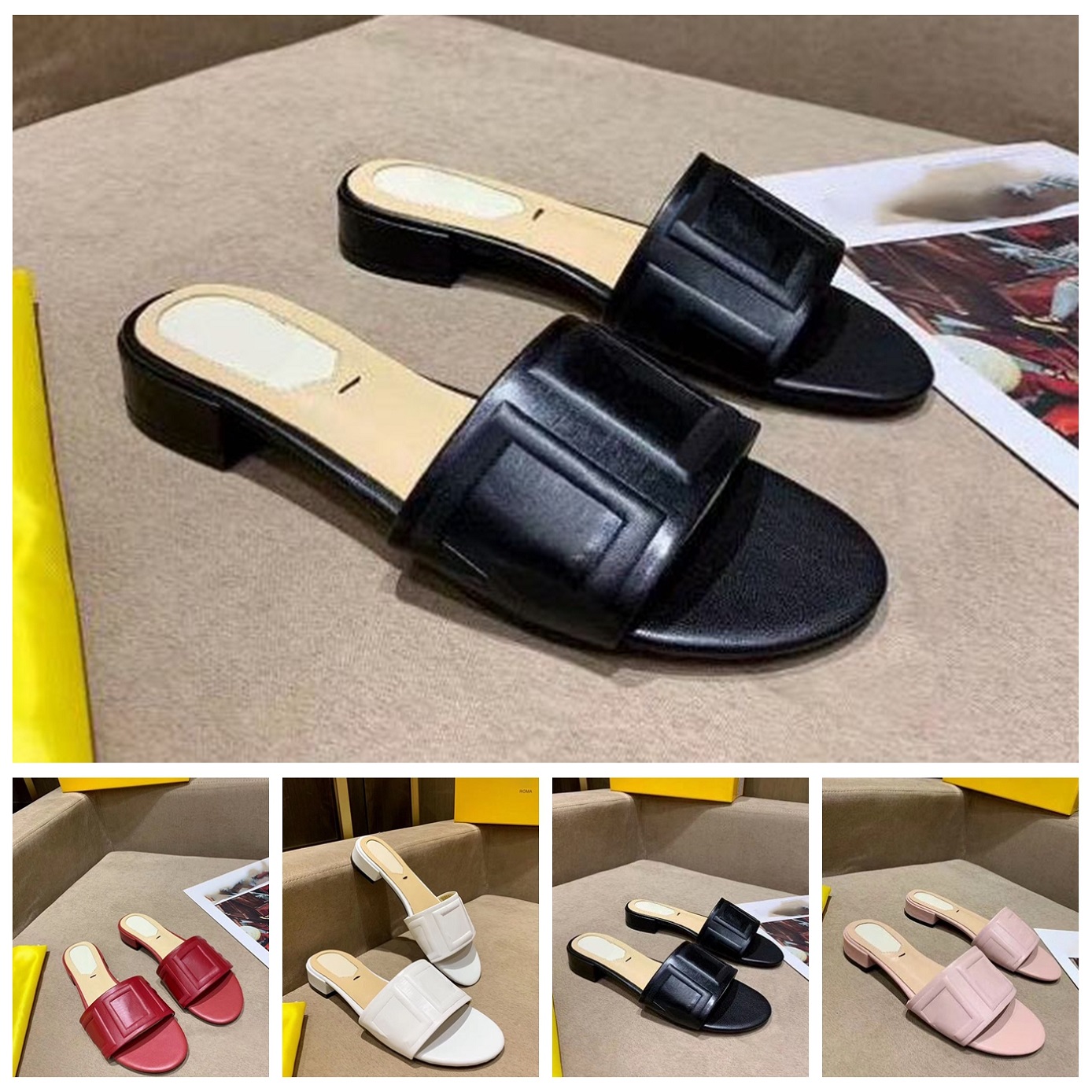 

Italy Designer Slipper Luxury Women Sandal Brand Slide Men Slippers Flat Bottom Flip Flop Design Sneakers Foam rubber sandals by shoebrand S83 10, #30 box