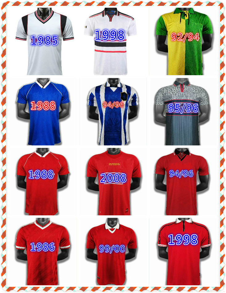

Retro Version 10/11 02 Manchester Centenary 100 CANTONA Soccer jersey v.NISTELROOY football Giggs SCHOLES BEKHAM RONALDO 98 99 2008