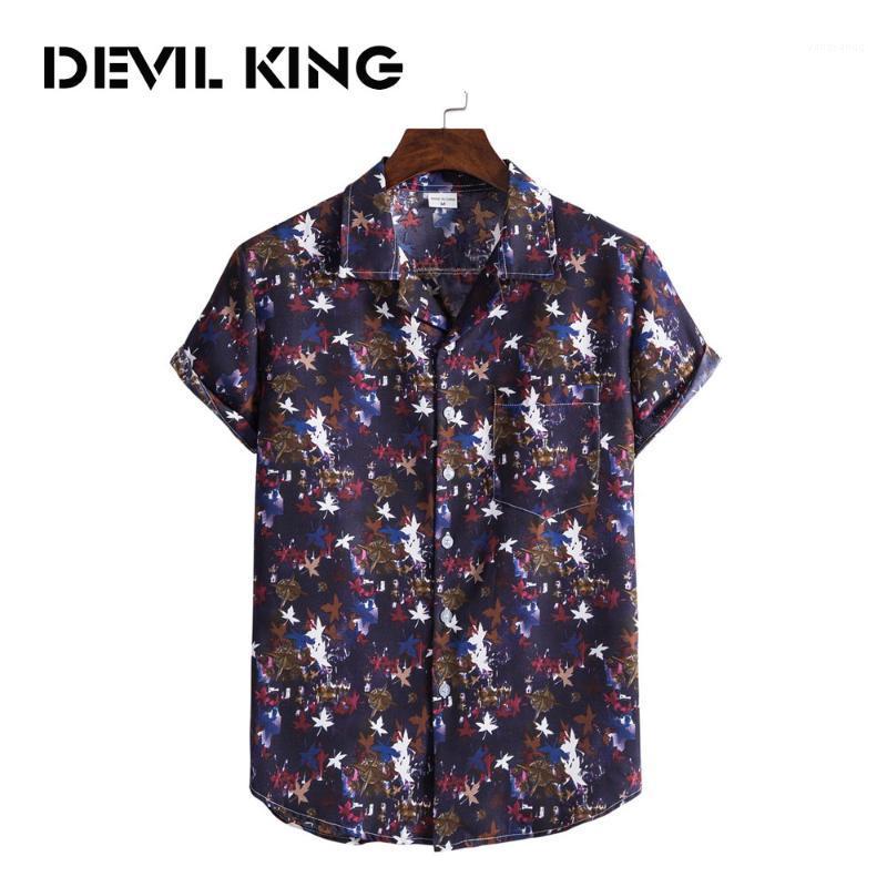 

Men's Hawaiian Style Short-sleeved Printed Shirt #XH22 Casual Shirts, Xh22-multicolor