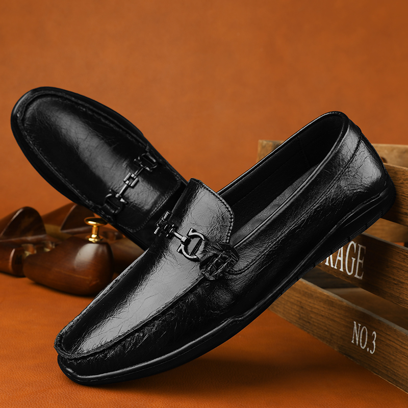 

Men Loafers Casual Shoes Boat Shoes Men Sneakers 2022 New Fashion Driving Shoes Walking Casual Loafers Male Flats Winter, Black-no fur