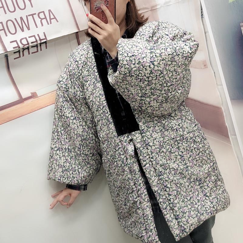 Ethnic Clothing Winter Haori Japanese Traditional Cardigan Kimono Japan Warm Yukata Kimonos Womens Cotton Coat 3A007Ethnic