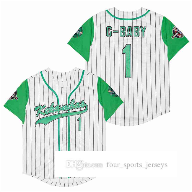 

1 G-Baby Evans Kekambas USA Movie Baseball Jerseys, As picture