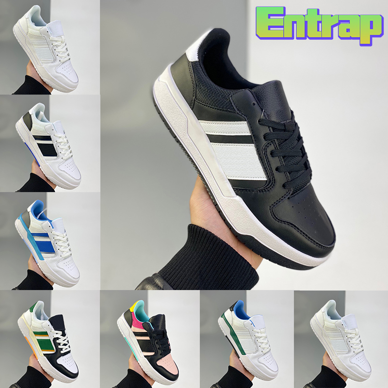 

2022 Newest Entrap men women casual Designer Shoes triple white black green university blue pink top quality low mens trainers luxury Sneakers US 5-11, 8 shoe box