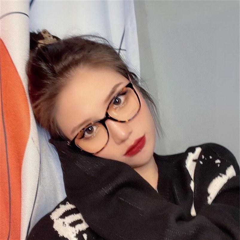 

2021 net Red Book black glasses ch3408 sheepskin chain women's model with myopia frame anti blue light radiation round face2482