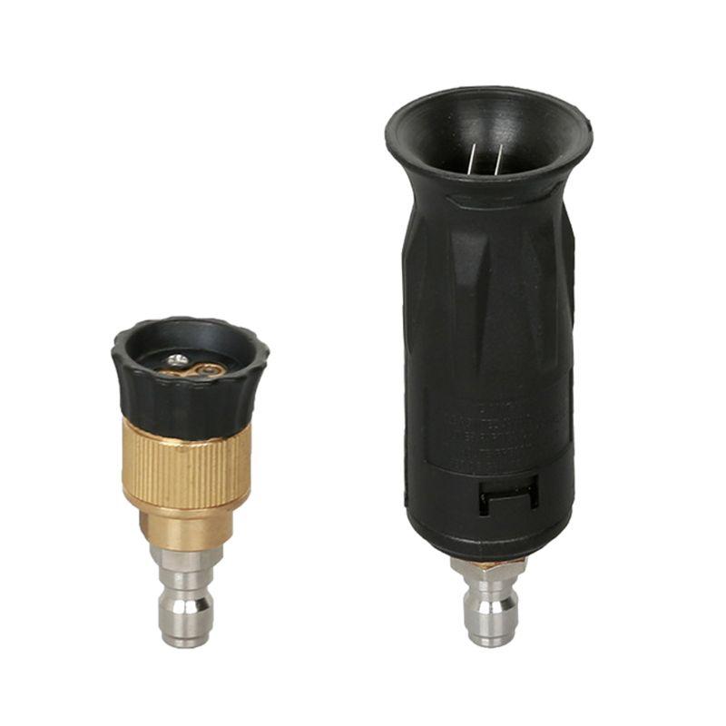 

Car Washer Adjustable High Pressure Nozzle Tips Variable Spray Pattern 1/4inch Quick Connect Plug 3000 PSI Brass Washing