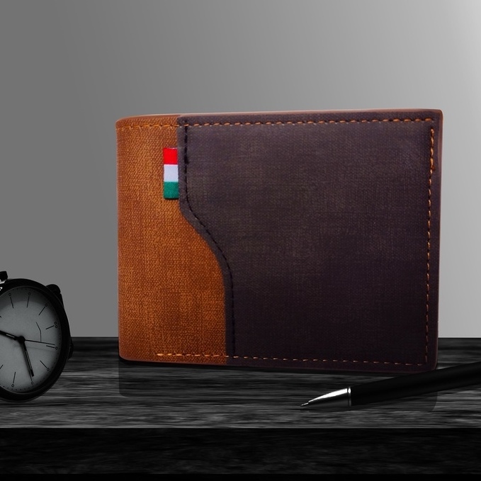 

Men's cash credit card purse luxury gift fashion vintage leather purse, Brown