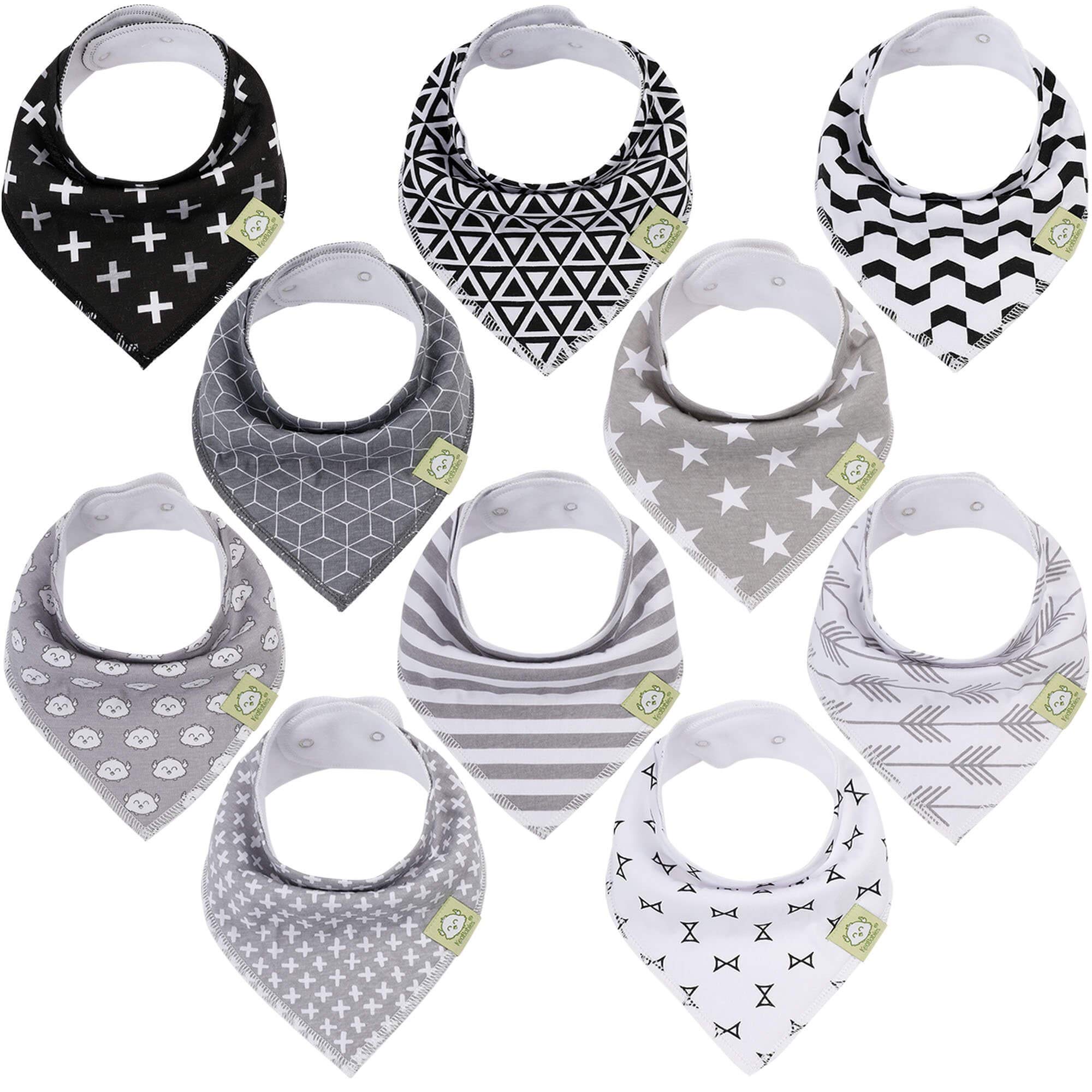 

Bibs Burp Cloths bibs and burp cloths 10-pack Organic Baby Bandana Drool - Cotton For Boys Girls amCkn
