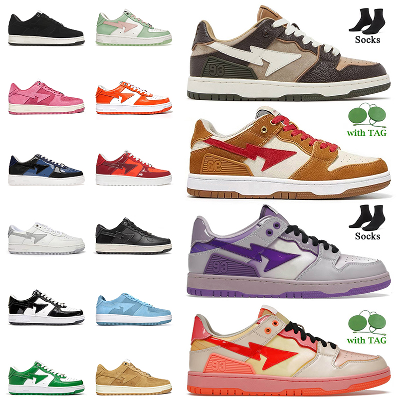 

Platform Low Bapesta Designer Casual Shoes Fashion 2022 Women Mens A Bathing Baped Sta SK8 Beige Sneakers White Black Pastel Pack Green pink Bapestas Trainers Sports, D2 sk8 sta beige 36-45