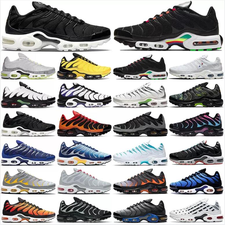

2022 tn plus running shoes men women Black White Pink Psychic Blue Fury Digital Camo Orange Gradient Grey Neon Green outdoor trainers sneakers mens womens walking, Shoes (10)
