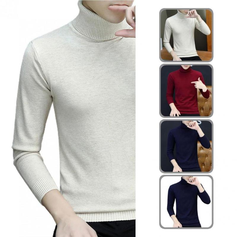 

Men's Sweaters Slim Fabulous Elastic Winter Sweater Warm Long Sleeve For Going OutMen's, Black