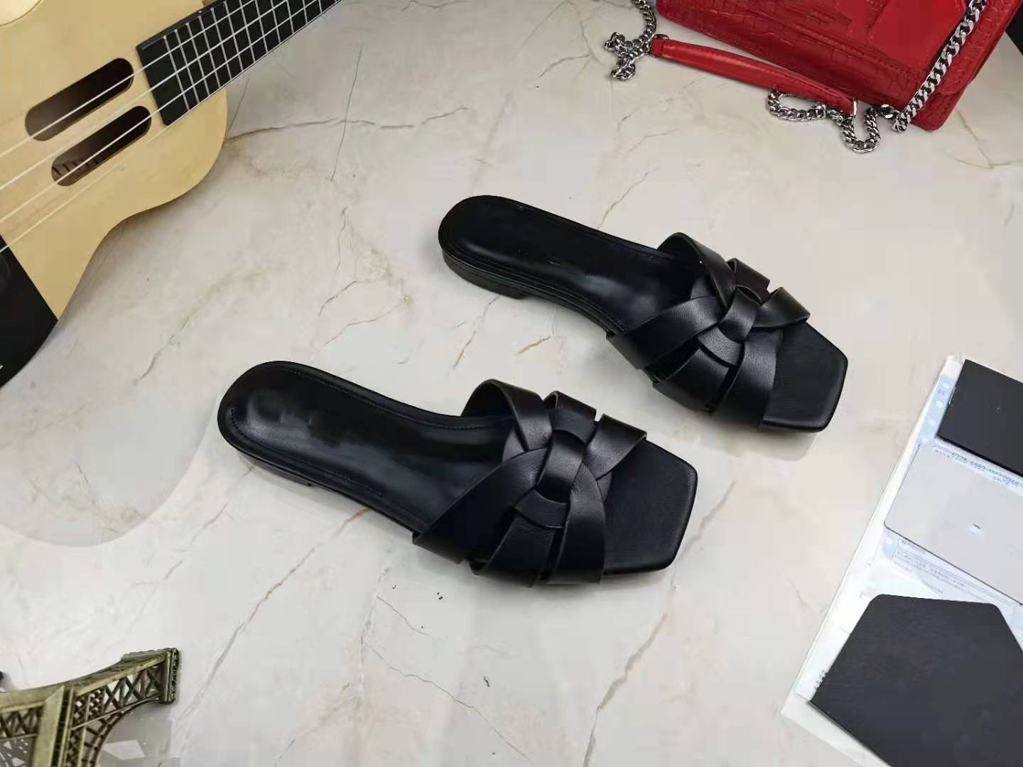 

2022 Fashion slide sandals slippers for men women WITH ORIGINAL BOX Hot Designer unisex beach flip flops slipper TOP QUALITY 0426, 13