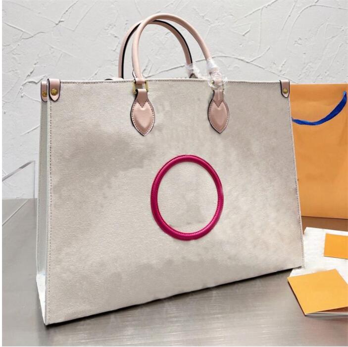 

Designers ON Handbag Large Tote Shopping Bags Medium Long Strap Shoulder Bag Letter Pattern Leather big, Red