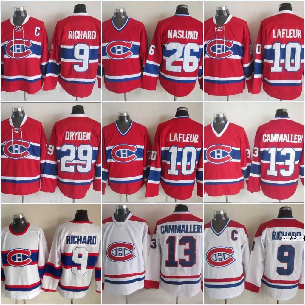 

9 Maurice Richard Montreal Canadiens 10 Guy Lafleur 13 Mike Cammalleri 16 Henri Richard 29 Drtoen 14 Tomas Plekanec Hockey Jerseys nhl' Jerseys, 13 mike cammalleri red