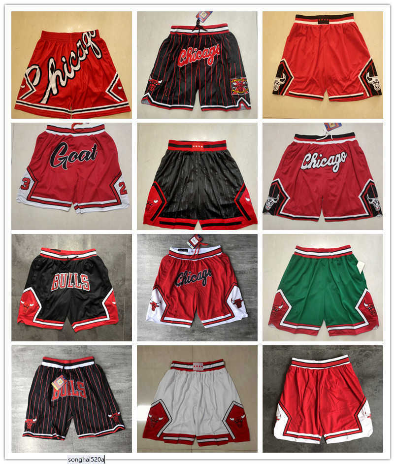

Chicago''Bulls''men Throwback Basketball Shorts pocket''nba''jersey, Color